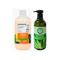 Pack de Shampoo RESET Babaria + Acondicionador Aloe Vera Wokali